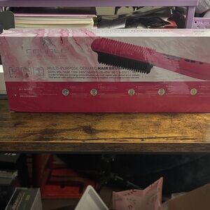 RoyalePink Multi-Purpose Ceramic Hair Brush - Heat Styling Brush